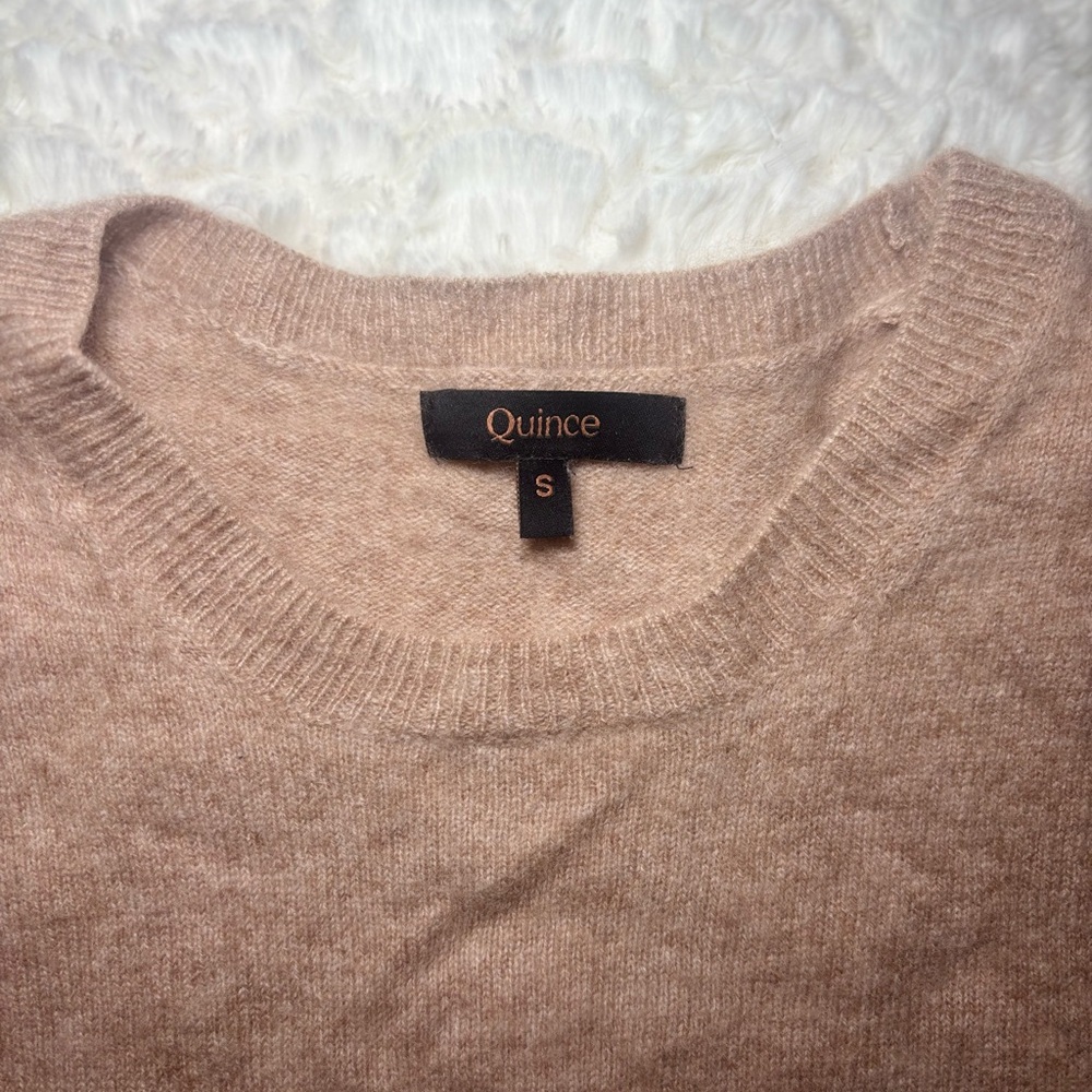 Quince Soft Beige Crewneck Sweater - Picture 2 of 3